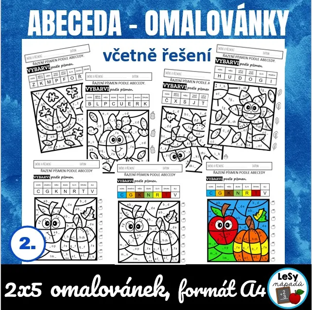 Abeceda - omalovánky