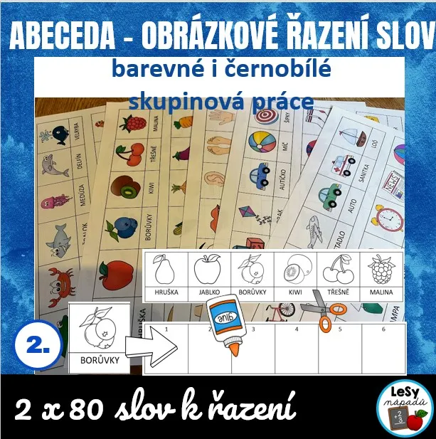Abeceda - obrázkové řazení slov