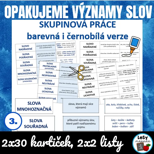Opakujeme významy slov - skupinová práce