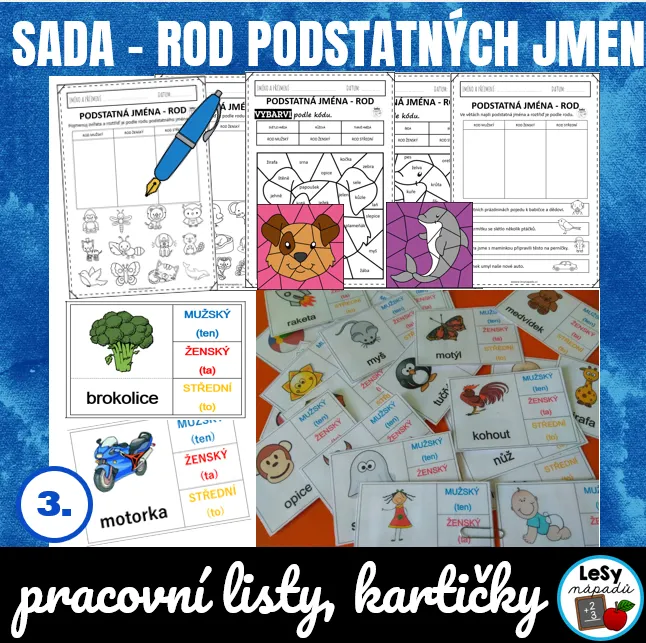 SADA - rod podstatných jmen
