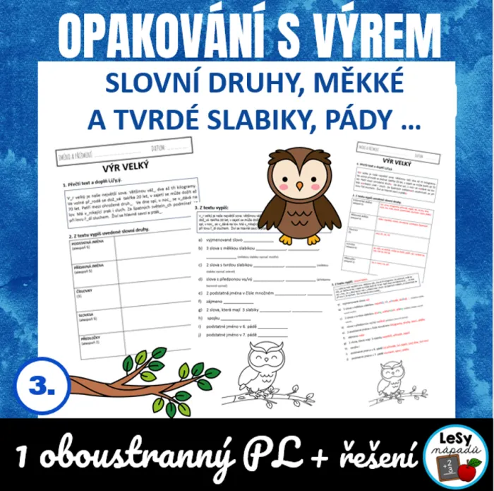 Opakování s výrem, zdarma