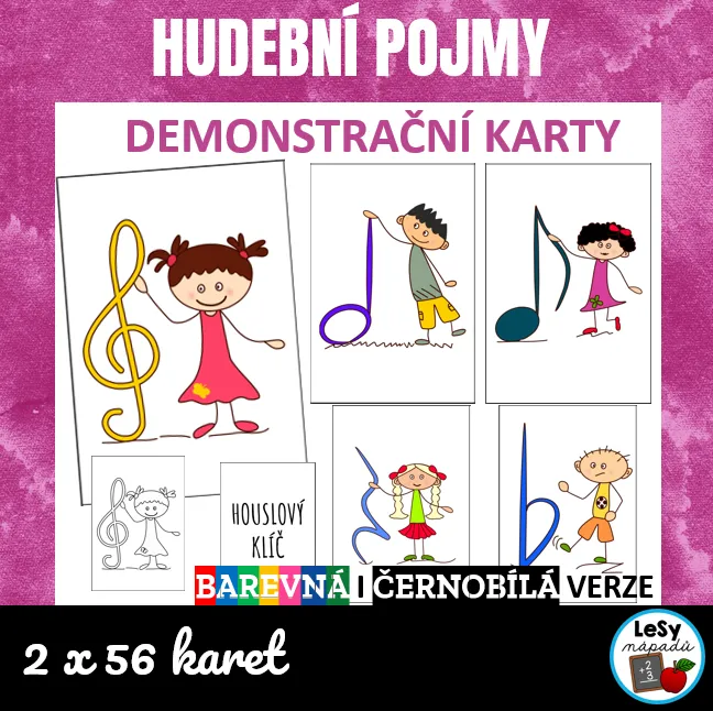 Hudební pojmy - demonstrační karty