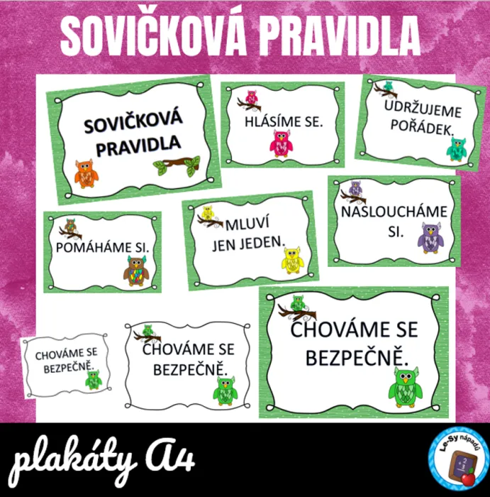Pravidla třídy - sovičky