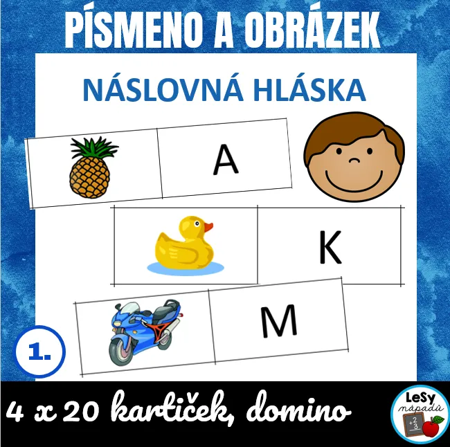 Počáteční hláska/písmeno - domino