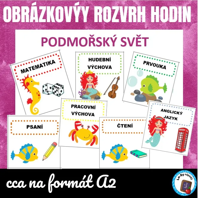 Rozvrh hodin - podmořský svět