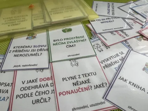Vytištěná pomůcka použitá ve třídě
