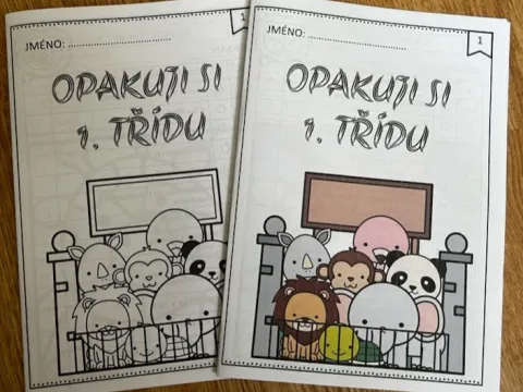 Materiál Opakuji si 1. třídu - hravý sešitek použitý ve třídě