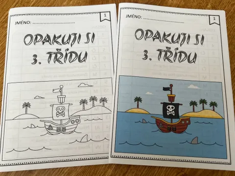 Materiál Opakuji si 3. třídu - hravý sešitek použitý ve třídě