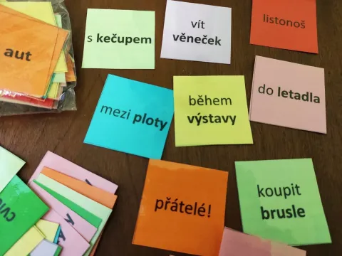 Materiál Pády - přebíjená použitý ve třídě