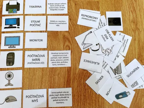 Materiál Počítač a periferie hravě použitý ve třídě