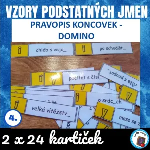 Vzory podst. jmen, rod střední - pravopis koncovek