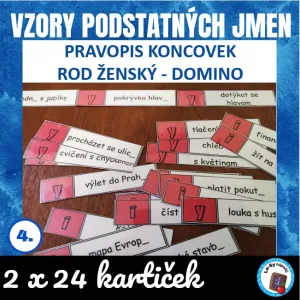 Vzory podst. jmen, rod ženský - pravopis koncovek