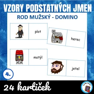 Vzory podst. jmen, rod mužský - domino