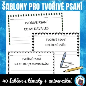 Šablony pro tvořivé psaní