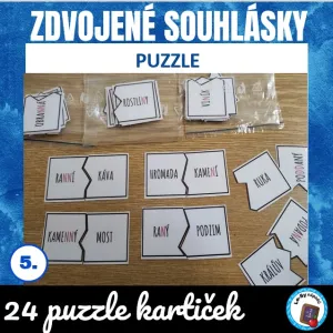 Zdvojené souhlásky - puzzle