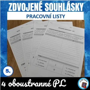 Zdvojené souhlásky - pracovní listy