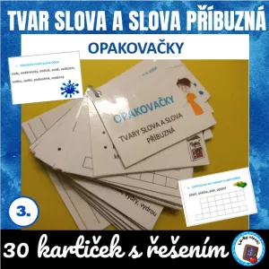 Tvar slova a slova příbuzná - opakovačky 