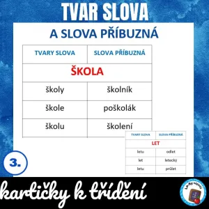 Tvary slov a slova příbuzná