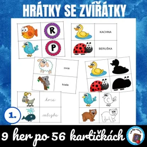 Hrátky se zvířátky - domina