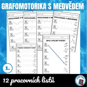 Grafomotorika s medvědem