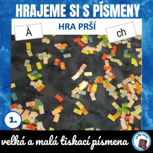 Hrajeme si s písmeny  - hra Prší