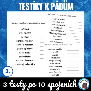 Pády - testíky