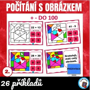 Počítání do 100 s obrázkem