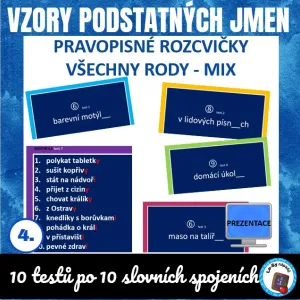 Pravopisné rozcvičky - vzory podstatných jmen