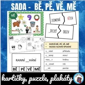 SADA - bě, pě, vě, mě