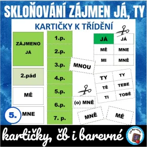 Skloňování zájmen JÁ, TY