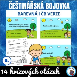 Češtinářská bojovka pro 5. ročník