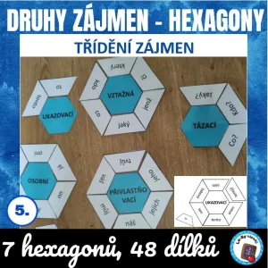 Druhy zájmen - hexagony