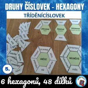 Druhy číslovek - hexagony