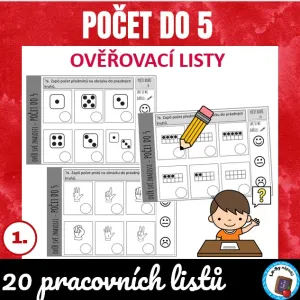 Počet do 5 - ověřovací listy