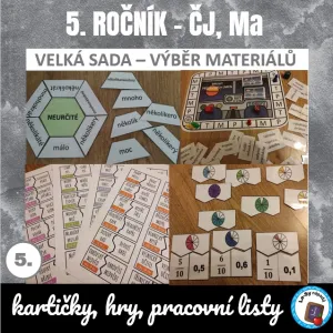 VÝBĚR MATERIÁLŮ - 5. ročník ČJ, Ma