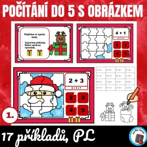 Počítání do 5 s obrázkem - zdarma