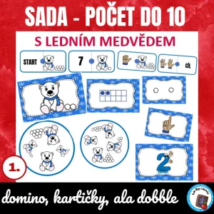 SADA Počet do 10 - koulovaná s medvědem