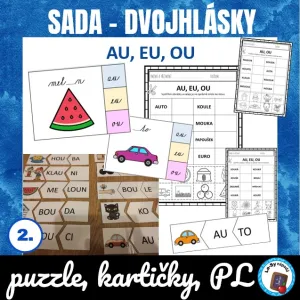 SADA - dvojhlásky au, eu, ou