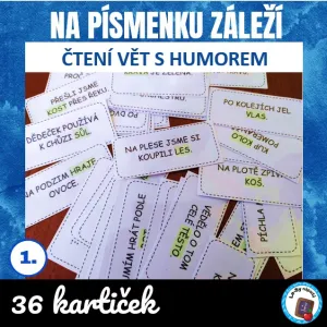 Na písmenku záleží - čtení s porozuměním
