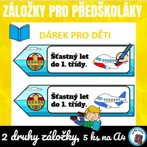 Šťastný let do 1. třídy - záložky