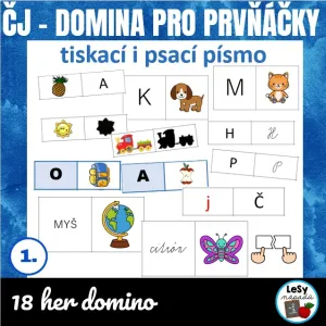 SADA ČJ - domina pro prvňáčky