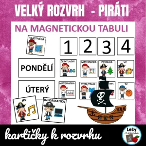 Velký rozvrh hodin s piráty