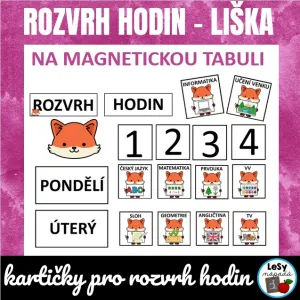 Velký rozvrh hodin - liška