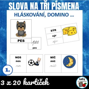Hláskování slov na 3 písmena
