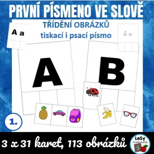 První písmeno ve slově - třídění