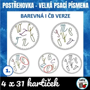 Postřehovka - velká psací písmena