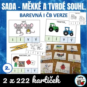 SADA - měkké a tvrdé slabiky, kolíčkování
