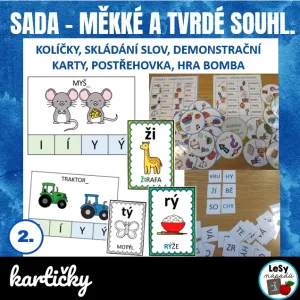 SADA - měkké a tvrdé souhlásky (novější s kolíčky)