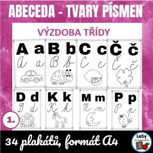 Abeceda - plakáty čb