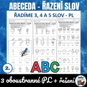 Řazení 3, 4 a 5 slov podle abecedy - PL